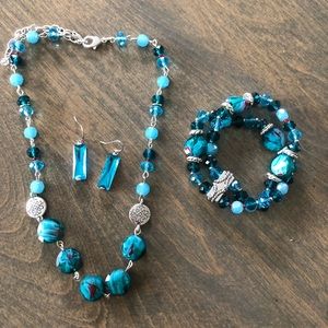 Napier three piece jewelry set